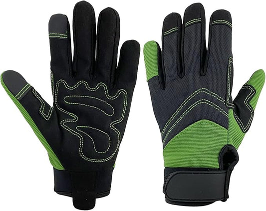 Breathable Anti-Slip Gardening Work Gloves – Unisex Durable Grip Gloves with Adjustable Wrist Strap, One Size Fits Most